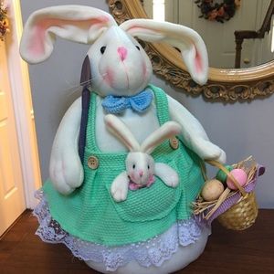 Plush Easter bunny momma and baby